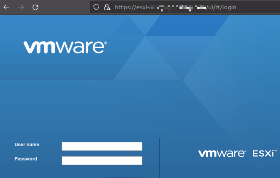 Figure 9: Infected ESXi server exposed