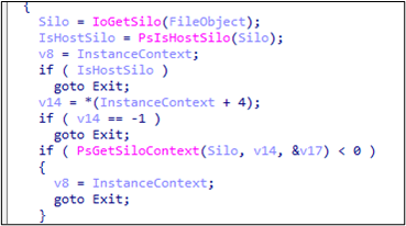 Figure 9: WcUnionsExistForInstance