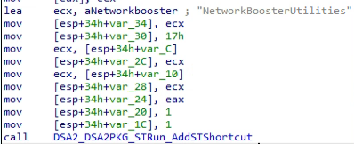 Arid Gopher V2 LNKのパーシステンスコード