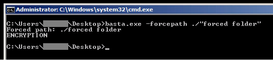 Figure 12- Forced path.